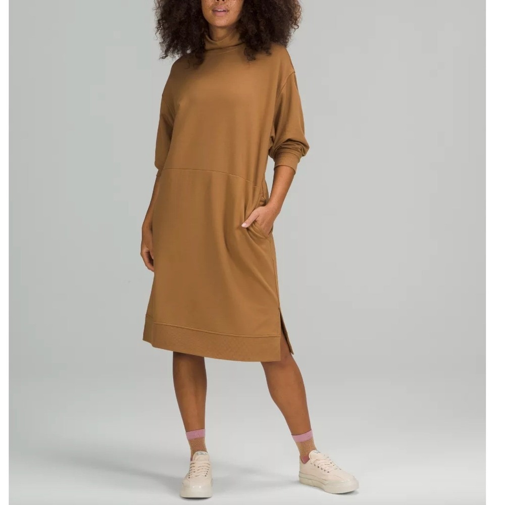 LULULEMON Modal Fleece Funnel-Neck Dress W1DCIS NWOT